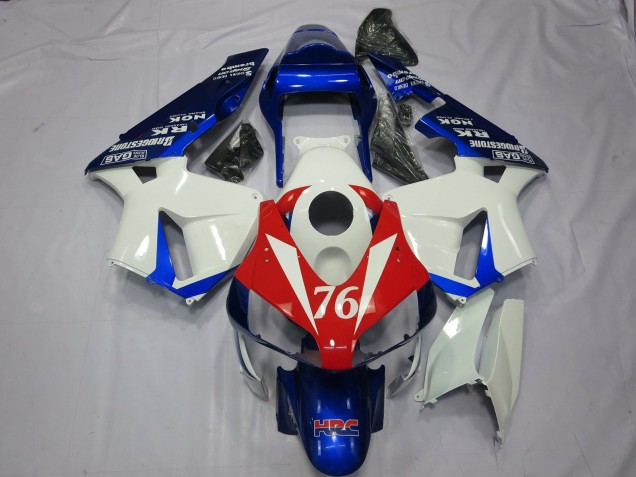 76 Blanc & Rouge 03-04 Honda CBR600RR Carénage 76 Blanc & Rouge 03-04 Honda CBR600RR Carénage
