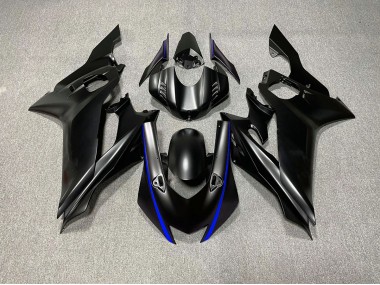 Accents De Noir Mat & De Bleu 17-21 Yamaha R6 Carénage