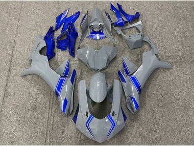 Accents Gris & Bleu Nardo 15-19 Yamaha R1 Carénage