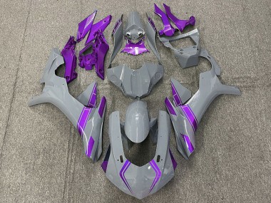 Accents Gris & Violet Nardo 15-19 Yamaha R1 Carénage