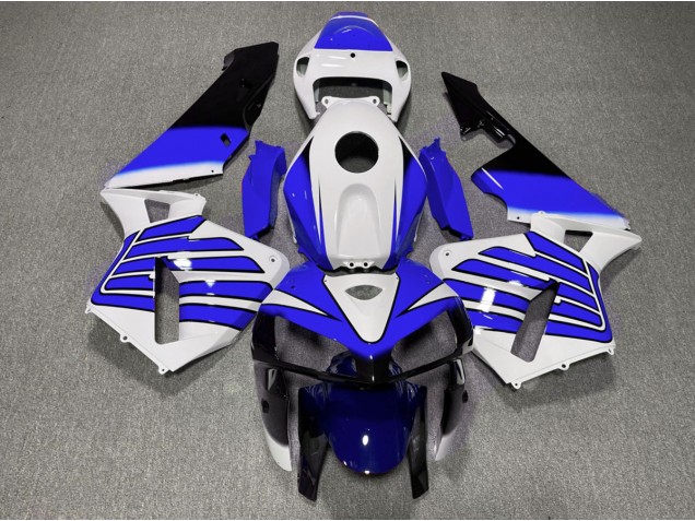 Ailes Bleu Foncé & Blanches 05-06 Honda CBR600RR Carénage Ailes Bleu Foncé & Blanches 05-06 Honda CBR600RR Carénage