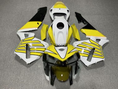 Ailes Jaunes & Blanches 05-06 Honda CBR600RR Carénage