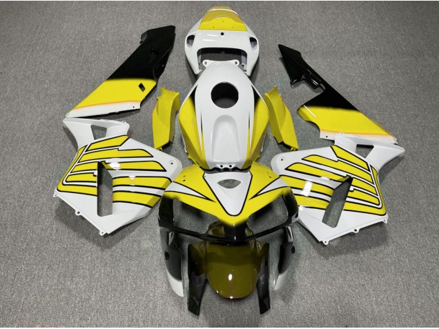 Ailes Jaunes & Blanches 05-06 Honda CBR600RR Carénage