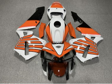 Ailes Orange & Blanches 05-06 Honda CBR600RR Carénage