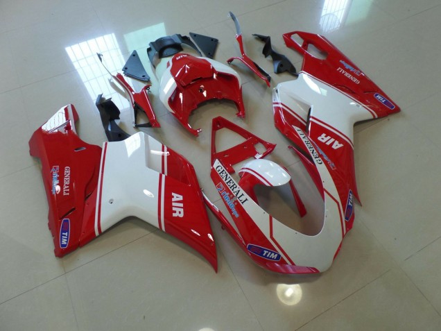 Air Rouge & Blanc 07-14 Ducati 848 1098 1198 Carénage Air Rouge & Blanc 07-14 Ducati 848 1098 1198 Carénage