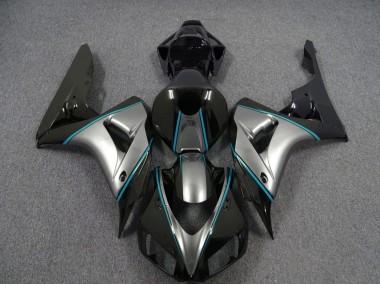 Argent Avec Rayures Bleues 06-07 Honda CBR1000RR Carénage
