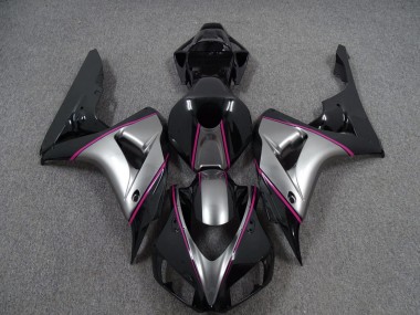 Argent Avec Rayures Roses 06-07 Honda CBR1000RR Carénage