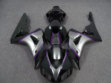 Argent Avec Rayures Violettes Foncées 06-07 Honda CBR1000RR Carénage