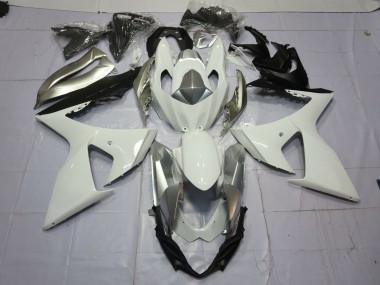 Argent & Blanc 09-16 Suzuki GSXR 1000 Carénage