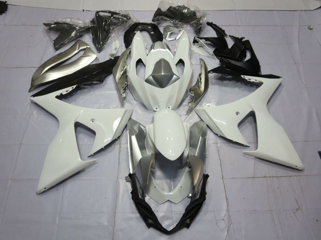 Argent & Blanc 09-16 Suzuki GSXR 1000 Carénage