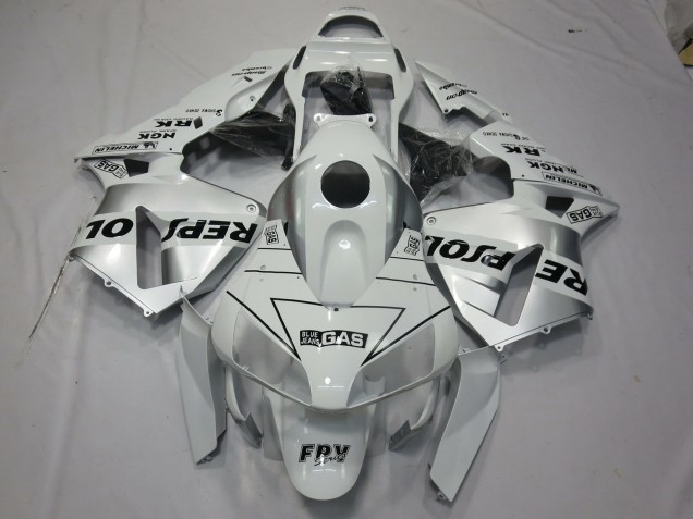 Argent Blanc Repsol 03-04 Honda CBR600RR Carénage Argent Blanc Repsol 03-04 Honda CBR600RR Carénage