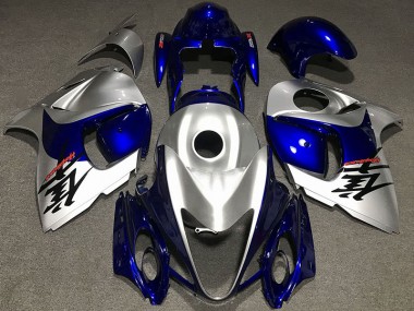 Argent Brillant & Bleu 08-20 Suzuki GSXR 1300 Carénage