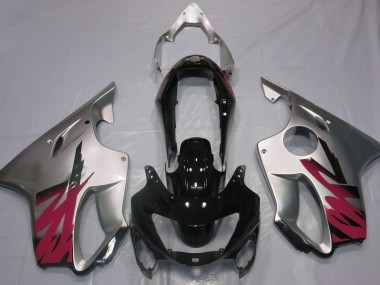 Argent Brillant & Rouge 99-00 Honda CBR600 F4 Carénage
