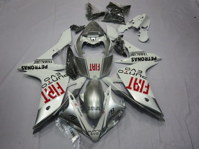 Argent Fiat 07-08 Yamaha R1 Carénage Argent Fiat 07-08 Yamaha R1 Carénage