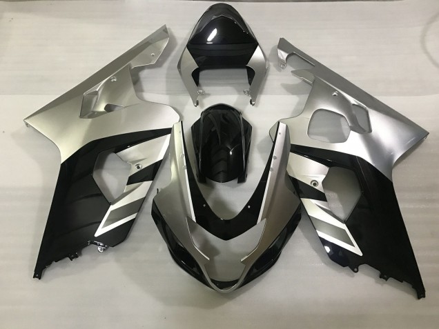 Argent Mat & Noir 04-05 Suzuki GSXR 600-750 Carénage Argent Mat & Noir 04-05 Suzuki GSXR 600-750 Carénage