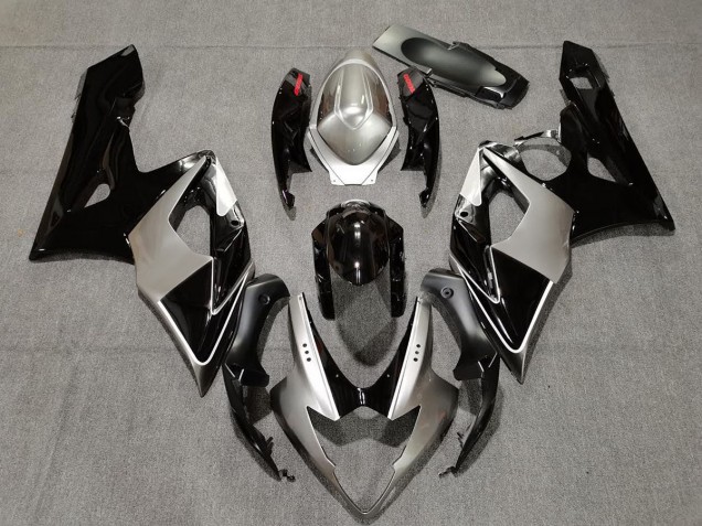 Argent & Noir 05-06 Suzuki GSXR 1000 Carénage Argent & Noir 05-06 Suzuki GSXR 1000 Carénage