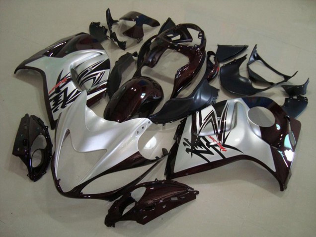 Argent Noir 08-20 Suzuki GSXR 1300 Carénage Argent Noir 08-20 Suzuki GSXR 1300 Carénage