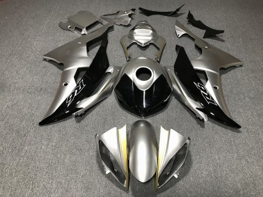 Argent & Noir Personnalisé 08-16 Yamaha R6 Carénage