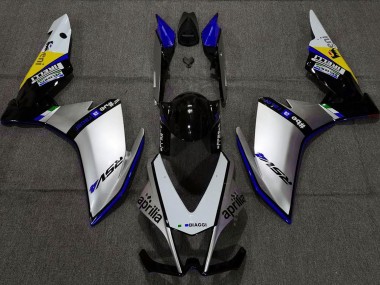 Argent Pirelli & Bleu 10-15 Aprilia RSV4 1000 Carénage