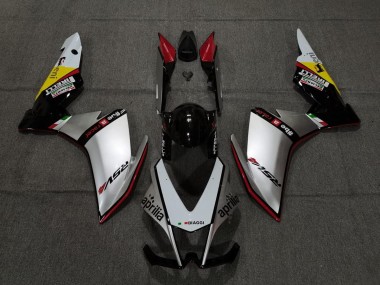 Argent Pirelli & Rouge 10-15 Aprilia RSV4 1000 Carénage