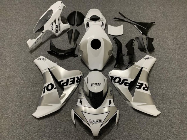 Argent Repsol 08-11 Honda CBR1000RR Carénage Argent Repsol 08-11 Honda CBR1000RR Carénage