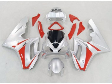 Argent & Rouge 06-08 Triumph Daytona 675 Carénage