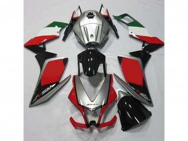 Argent & Rouge 12-15 Aprilia RS4 125 Carénage