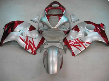 Argent & Rouge 97-07 Suzuki GSXR 1300 Carénage