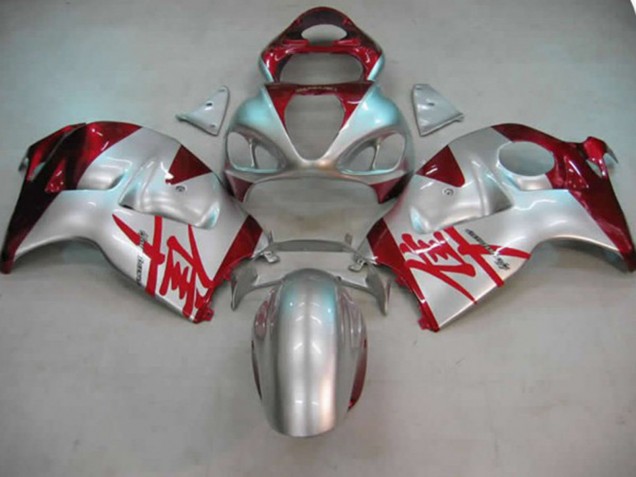 Argent & Rouge 97-07 Suzuki GSXR 1300 Carénage Argent & Rouge 97-07 Suzuki GSXR 1300 Carénage