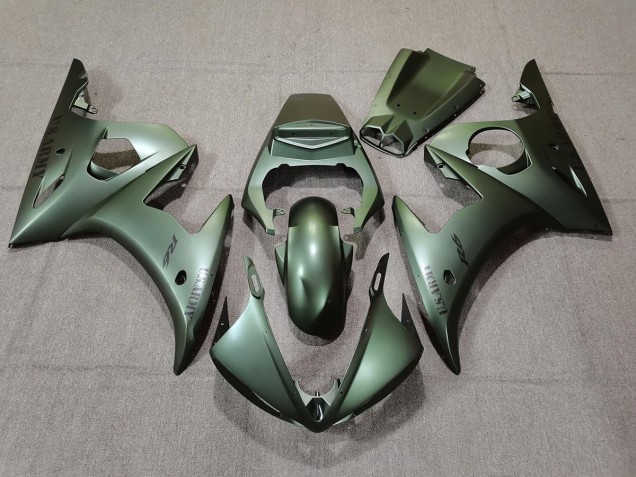 Armée Verte 03-04 Yamaha R6 Carénage Armée Verte 03-04 Yamaha R6 Carénage
