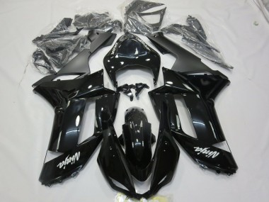 Autocollant Blanc Noir Brillant 07-08 Kawasaki ZX6R Carénage