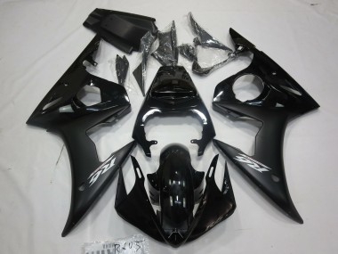 Autocollant Blanc Noir Mat 05 Yamaha R6 Carénage