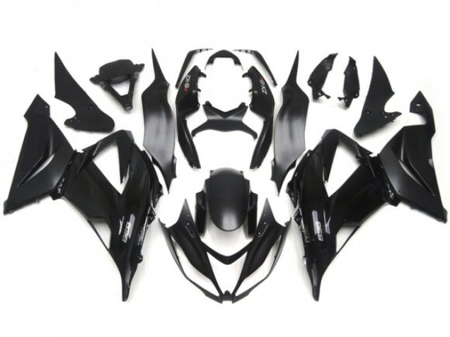 Autocollants Lisses Unis Noir Brillant/Mat 13-18 Kawasaki ZX6R Carénage Autocollants Lisses Unis Noir Brillant/Mat 13-18 Kawasaki ZX6R Carénage