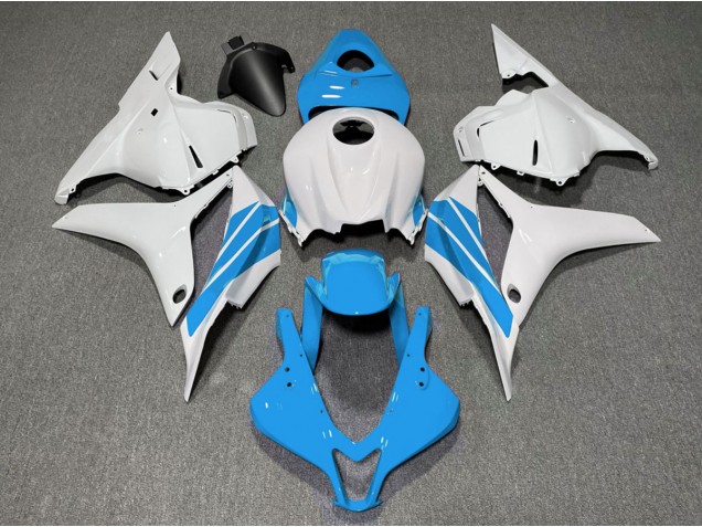Bande Latérale Bleu Clair & Blanche 09-12 Honda CBR600RR Carénage Bande Latérale Bleu Clair & Blanche 09-12 Honda CBR600RR Carénage