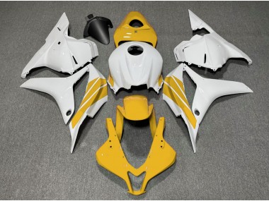 Bande Latérale Jaune & Blanche 09-12 Honda CBR600RR Carénage
