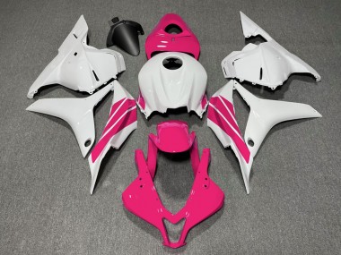 Bande Latérale Rose & Blanche 09-12 Honda CBR600RR Carénage