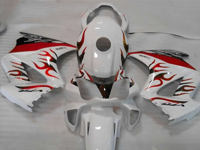 Bianco Rosso Fiamma 02-12 Honda VFR800 Carénage Bianco Rosso Fiamma 02-12 Honda VFR800 Carénage
