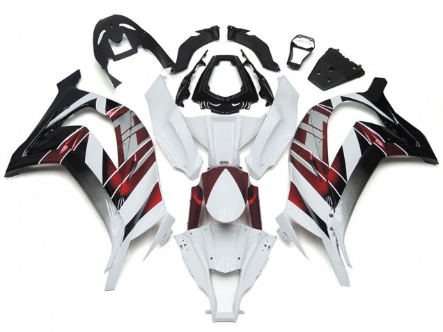 Blanc & Argent 16-19 Kawasaki ZX10R Carénage Blanc & Argent 16-19 Kawasaki ZX10R Carénage