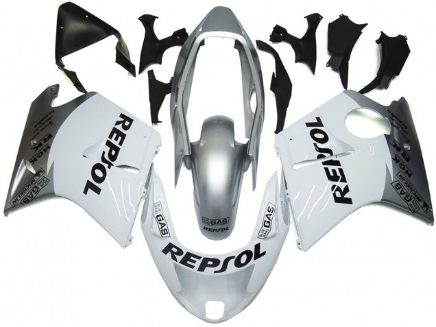 Blanc Argenté Repsol 96-07 Honda CBR1100XX Carénage Blanc Argenté Repsol 96-07 Honda CBR1100XX Carénage
