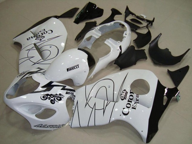 Blanc Avec Vert 97-07 Suzuki GSXR 1300 Carénage Blanc Avec Vert 97-07 Suzuki GSXR 1300 Carénage