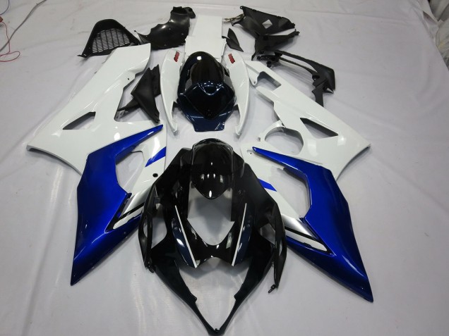 Blanc & Bleu 05-06 Suzuki GSXR 1000 Carénage Blanc & Bleu 05-06 Suzuki GSXR 1000 Carénage