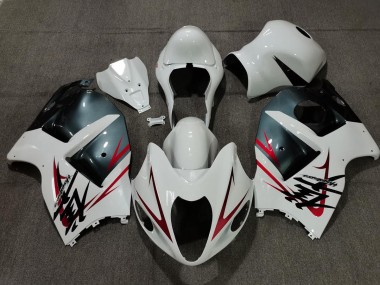 Blanc Bleu Clair & Rouge 97-07 Suzuki GSXR 1300 Carénage