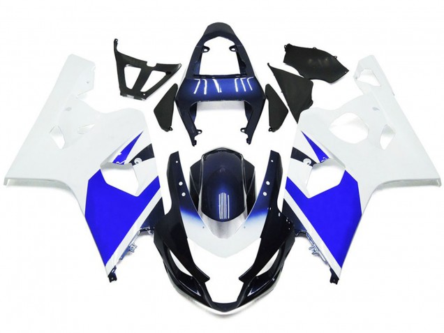 Blanc & Bleu Vif 04-05 Suzuki GSXR 600-750 Carénage Blanc & Bleu Vif 04-05 Suzuki GSXR 600-750 Carénage