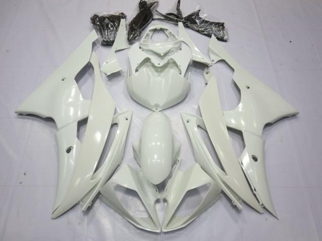 Blanc Brillant 08-16 Yamaha R6 Carénage Blanc Brillant 08-16 Yamaha R6 Carénage