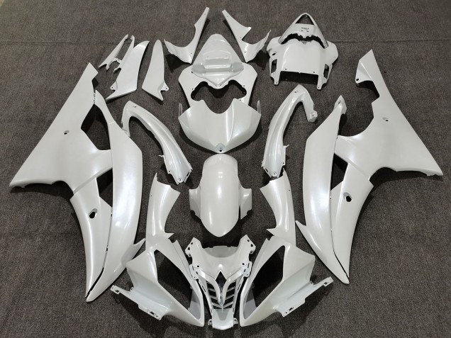 Blanc Brillant 08-16 Yamaha R6 Carénage Blanc Brillant 08-16 Yamaha R6 Carénage