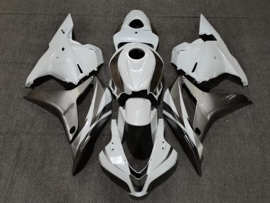 Blanc Brillant & Argent 09-12 Honda CBR600RR Carénage