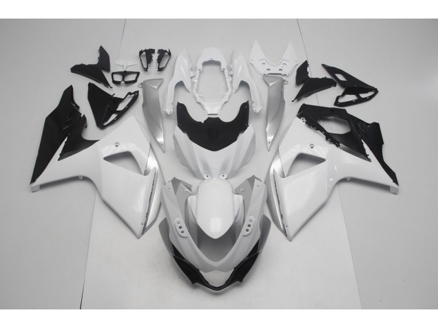 Blanc Brillant & Argent 09-16 Suzuki GSXR 1000 Carénage Blanc Brillant & Argent 09-16 Suzuki GSXR 1000 Carénage