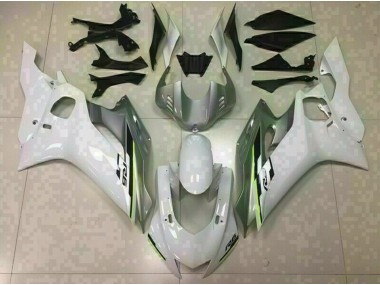 Blanc Brillant & Argent 17-21 Yamaha R6 Carénage