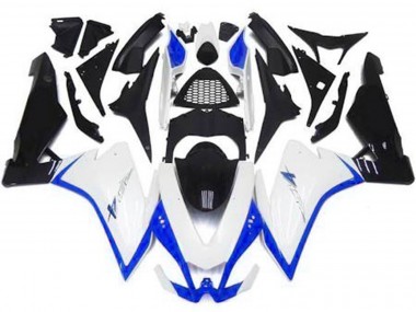Blanc Brillant & Bleu 10-15 Aprilia RSV4 1000 Carénage