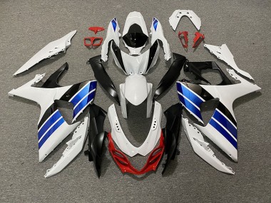 Blanc Brillant Bleu Noir & Rouge 09-16 Suzuki GSXR 1000 Carénage